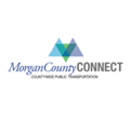 Morgan County CONNECT logo with blue and green mountain shapes and the text 'Morgan County CONNECT'.